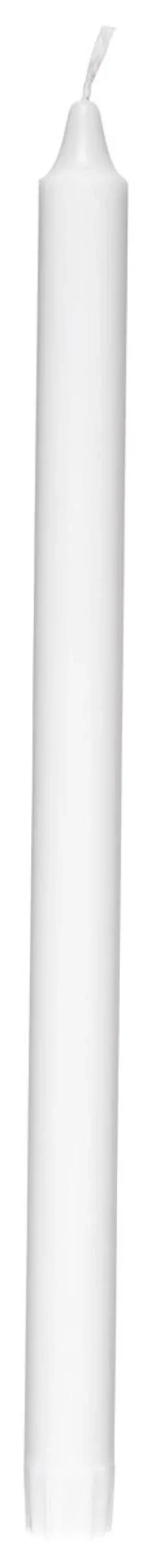 35 cm lange kronelys, hvite, 8-pakning