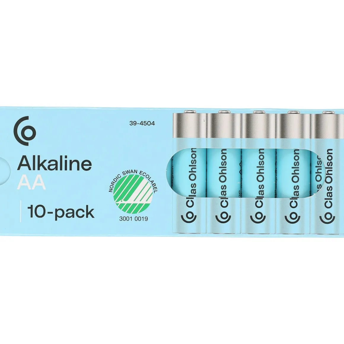 AA-batterier, alkaliske, 30-pakning