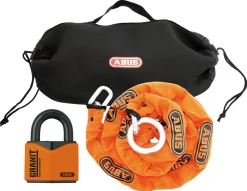 Abus 37/55 låsepakke, hengelås og 2 m kjetting, klasse 3