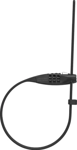 Abus Combiflex Travelguard kodehengelås med vaier på 45 cm