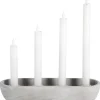 Adventsstake for kronelys grå, 30 x 10 cm