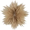 Adventsstjerne brettet papir beige 50 cm Northlight