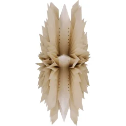 Adventsstjerne brettet papir beige 50 cm Northlight