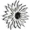 Adventsstjerne hvit og svart, papir, 60 cm