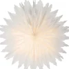 Adventsstjerne hvit papirblomst, 50 cm, Northlight