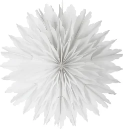 Adventsstjerne hvit papirblomst, 50 cm, Northlight