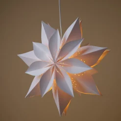 Adventsstjerne papir 50 cm hvit, Northlight