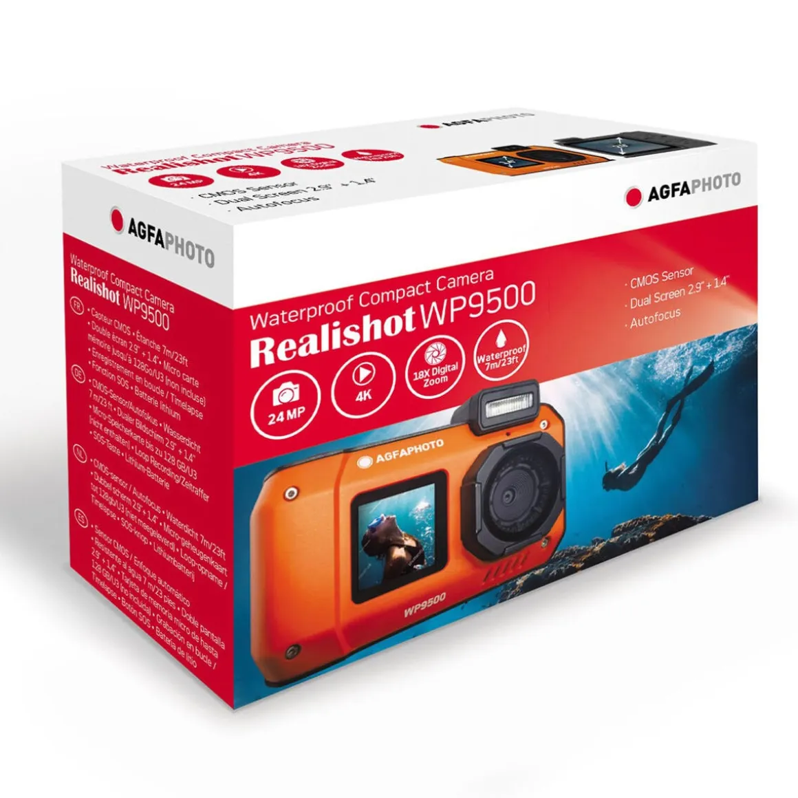 AgfaPhoto Realishot WP9500 vanntett digitalkamera