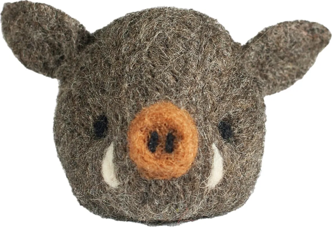 Agna Wool Art Kit ullfilting, villsvin, 10 cm