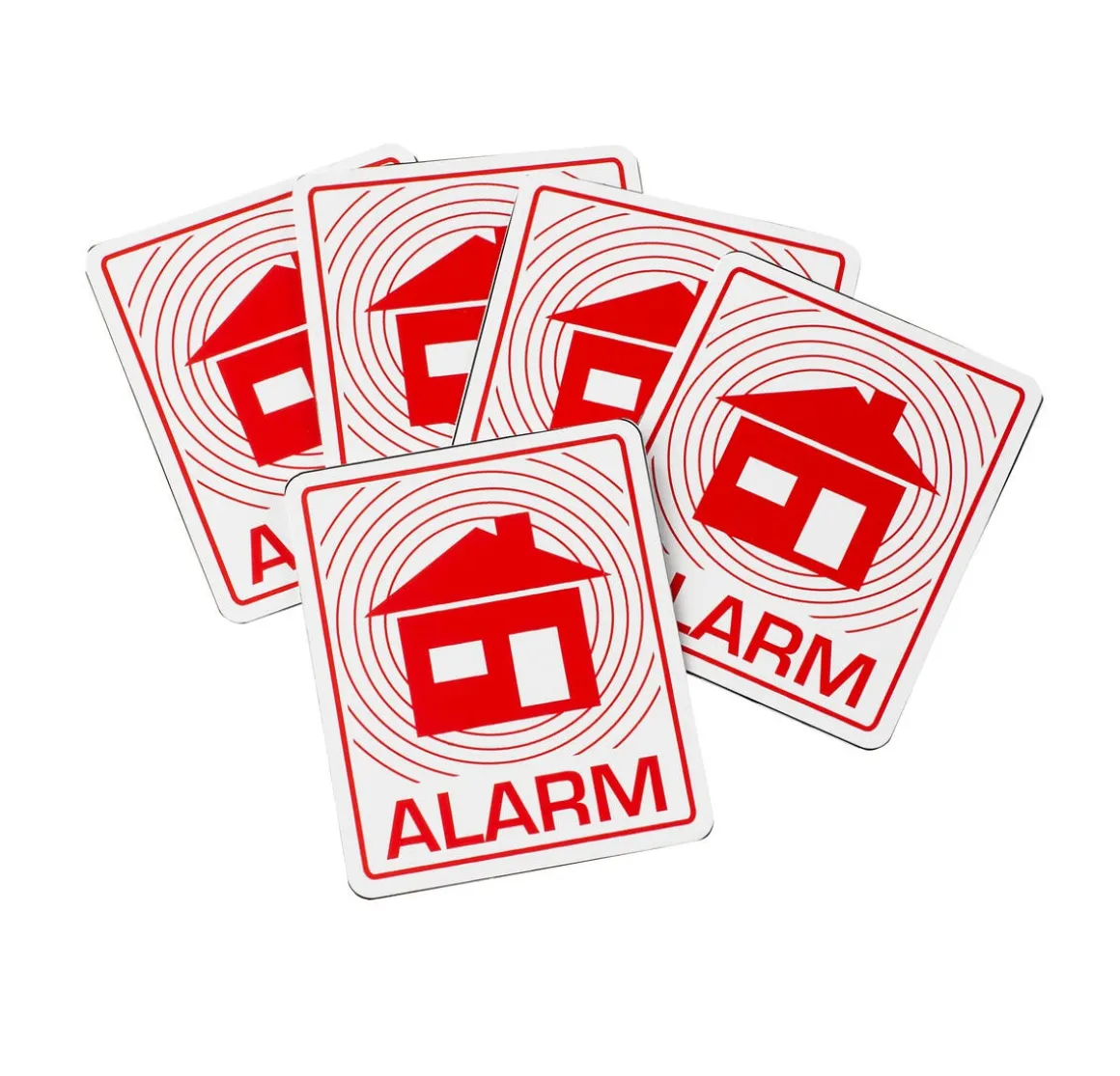 Alarmklistremerker 5x4 cm, 5-pk