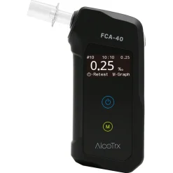 Alcotrx FCA40 alkometer med 6 munnstykker
