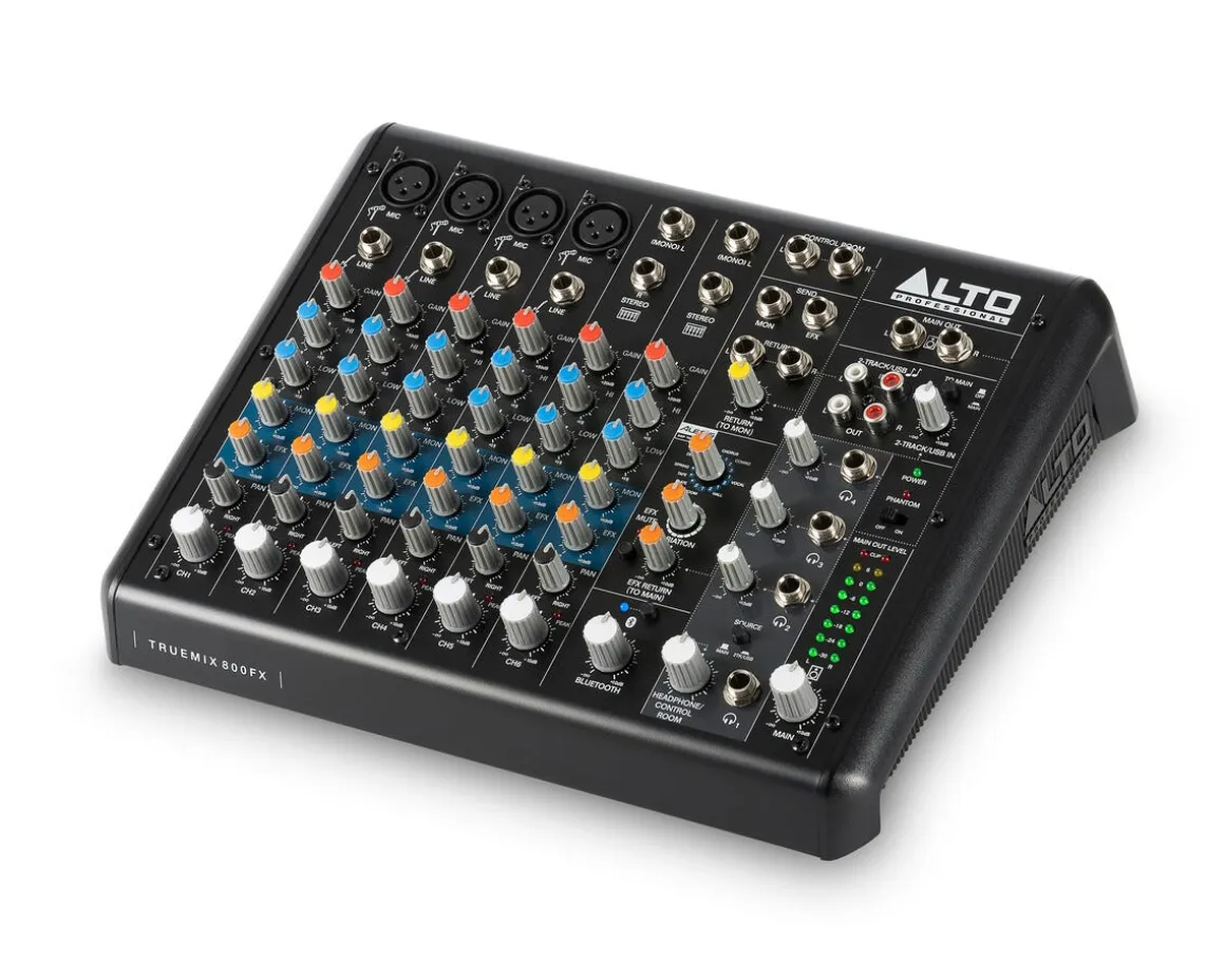Alto TrueMix 800 FX 8-kanals mikser, USB, Bluetooth, MultiFX