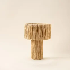 Amanda bordlampe i naturfiber 44 cm, Northlight