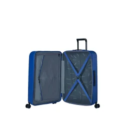 American Tourister Novastream stor trillekoffert 4 hjul blå