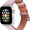 Anmiki Apple Watch klokkereim 38, 40 og 41 mm, skinnimitasjon