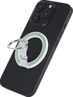 Anmiki glitter mobilholder magnet med ring, mobilstativ