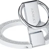 Anmiki glitter mobilholder magnet med ring, mobilstativ