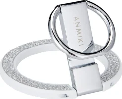 Anmiki glitter mobilholder magnet med ring, mobilstativ