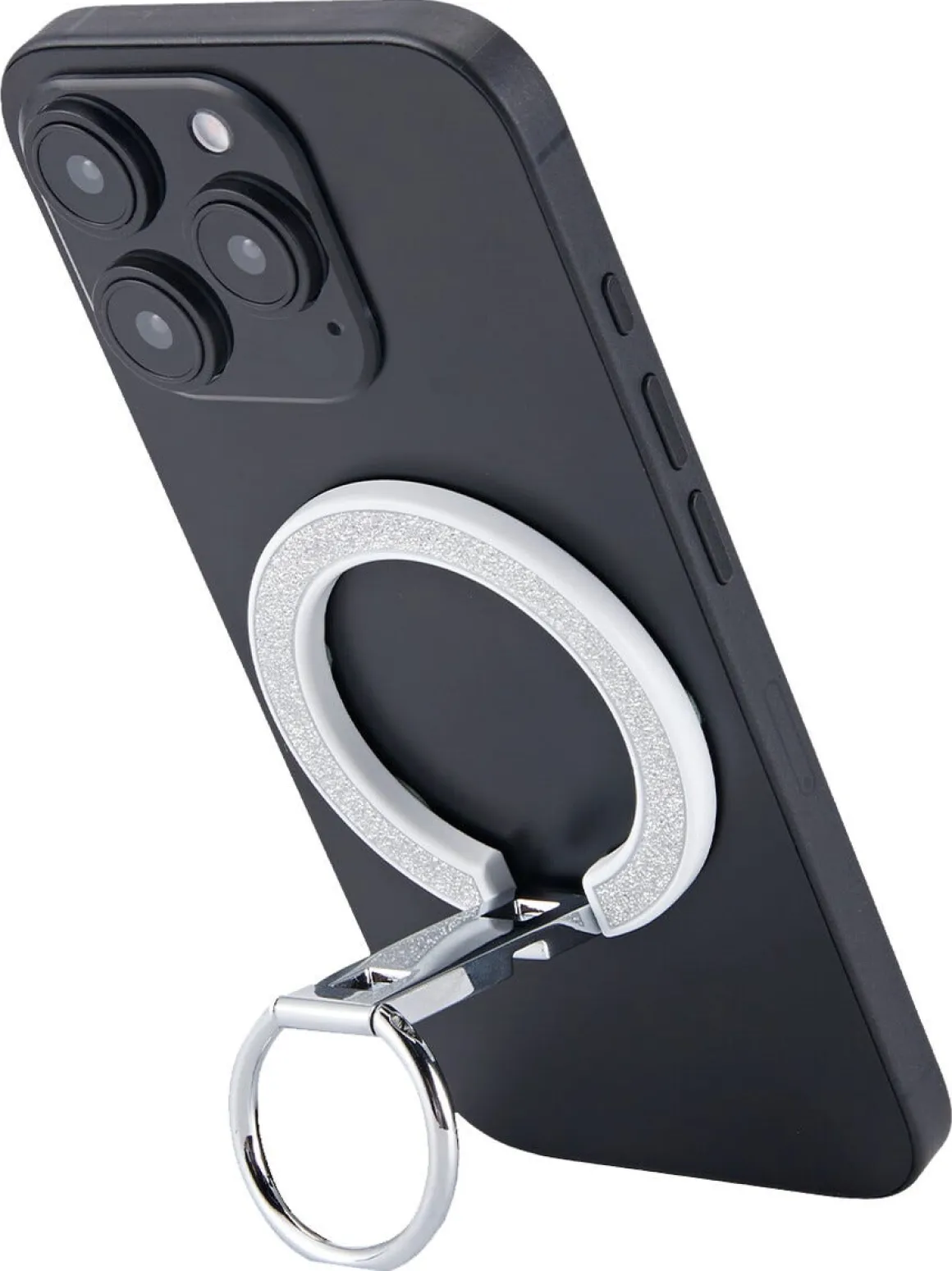 Anmiki glitter mobilholder magnet med ring, mobilstativ