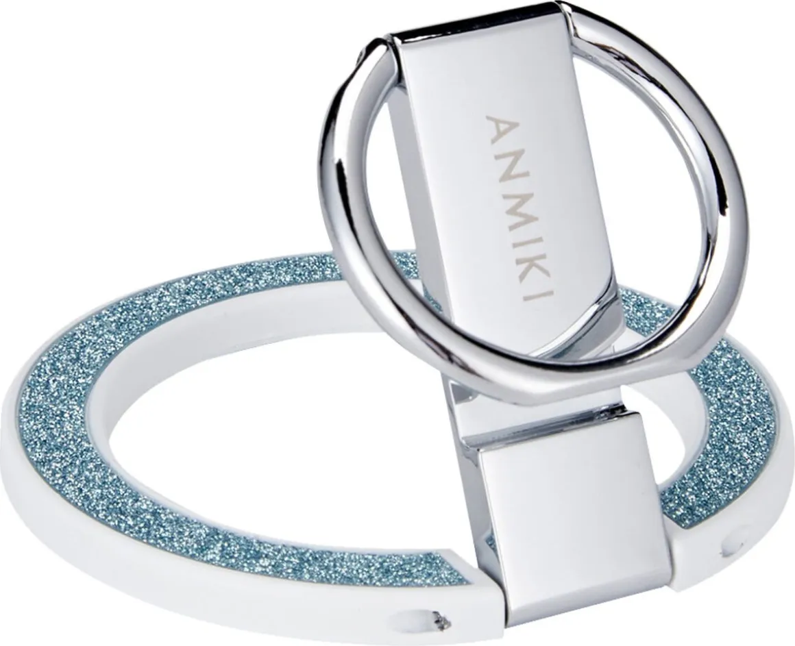 Anmiki glitter mobilholder magnet med ring, mobilstativ