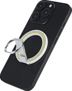 Anmiki glitter mobilholder magnet med ring, mobilstativ
