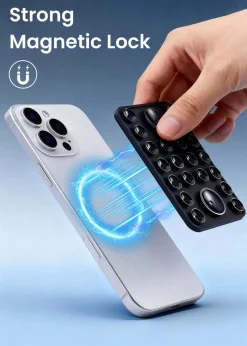 Anmiki magnetisk mobilholder med sugekopper