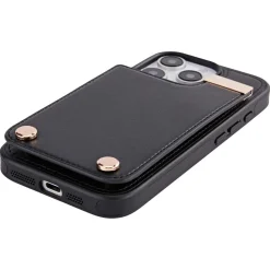 Anmiki mobildeksel med kortholder for iPhone 17e/16e/15/14/13