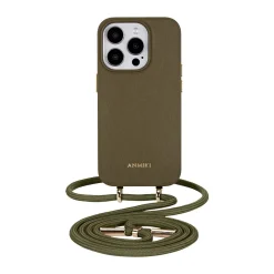 Anmiki mobildeksel med skulderreim til iPhone 15 Pro