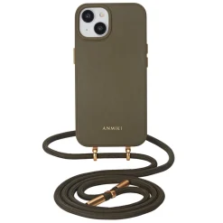Anmiki mobildeksel med skulderreim til iPhone 13 og 14
