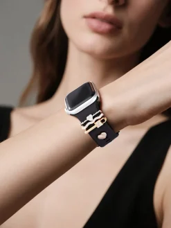 Anmiki smykkeringer til Apple Watch-armbånd, 3-pakning