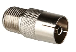 Antennekabeladapter F-kontakt hunn - antenneplugg hunn