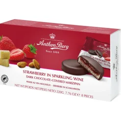 Anthon Berg Jordbær i musserende vin, 220 gram