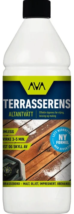 AVA vaskemiddel til terrasser, brygger, gjerder m.m. 1 l