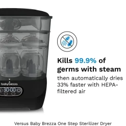 Baby Brezza One Step Sterilizer Dryer Advanced flaskesterilisator og -tørker