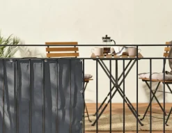 Balkongskjerm stoff, vindskjerm balkong, 240 x 80 cm