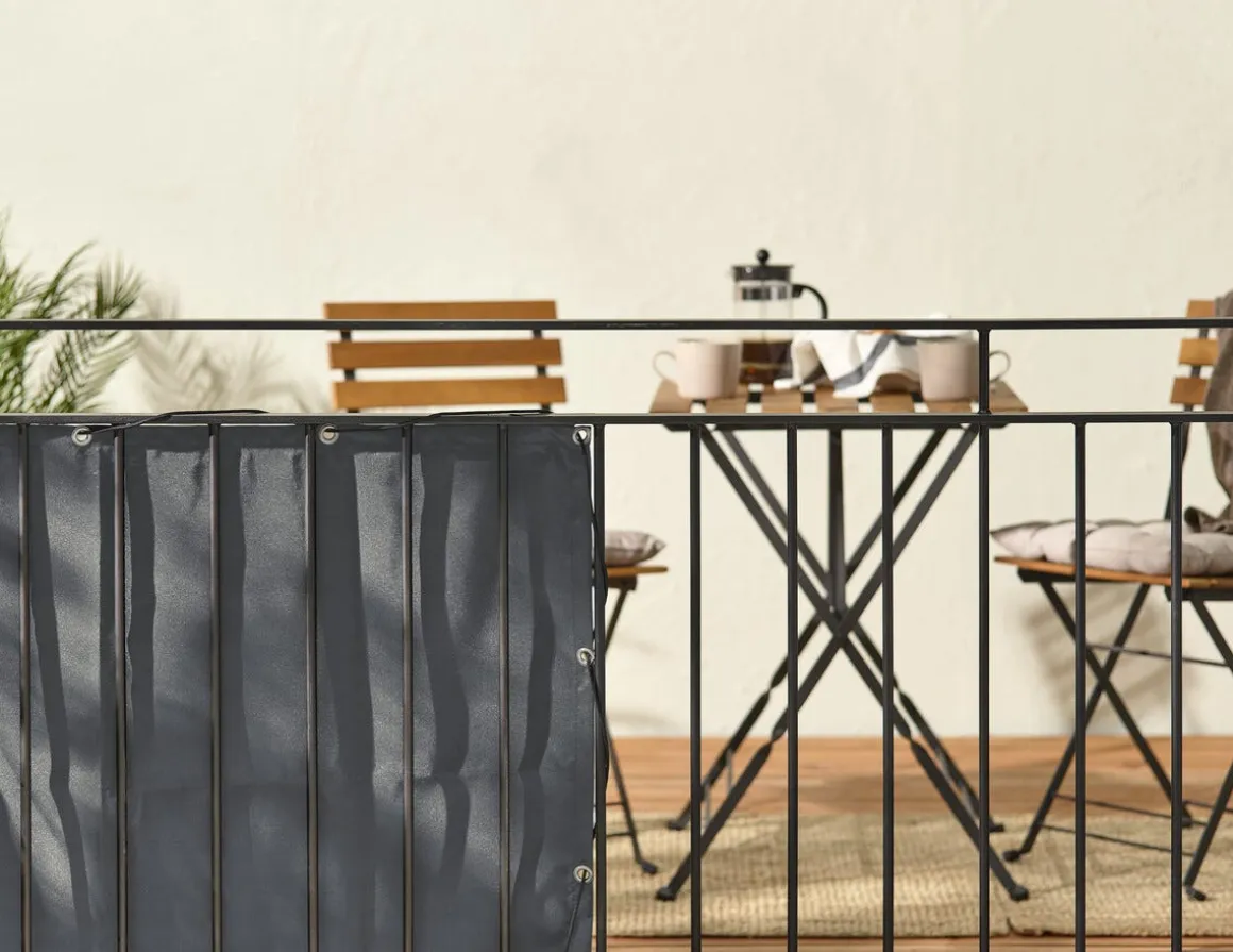 Balkongskjerm stoff, vindskjerm balkong, 240 x 80 cm