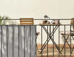 Balkongskjerm stoff, vindskjerm balkong, 240 x 80 cm