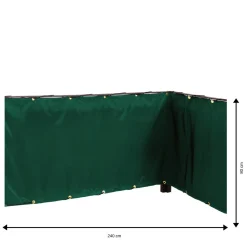 Balkongskjerm stoff, vindskjerm balkong, 240 x 80 cm