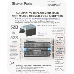 Barberhode 52B til barbermaskin Braun Series 5