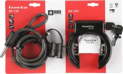 Basta sykkellås med ring og kabel, RB1401 / PN-150