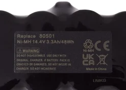 Batteri 14,4 V / 3300 mAh til iRobot Roomba XLife, NiMH