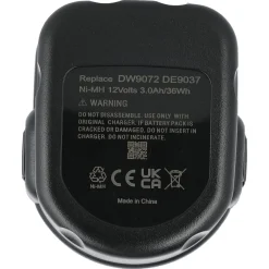 Batteri til Dewalt elektroverktøy, 12 V 3,0 Ah NI-MH