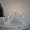 Batteridrevet adventsstake hvit, Konstsmide