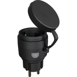Batteridrevet bevegelsessensor og stikkontakt, utendørs