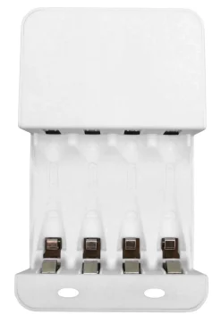 Batterilader med 4 x HR6-batterier