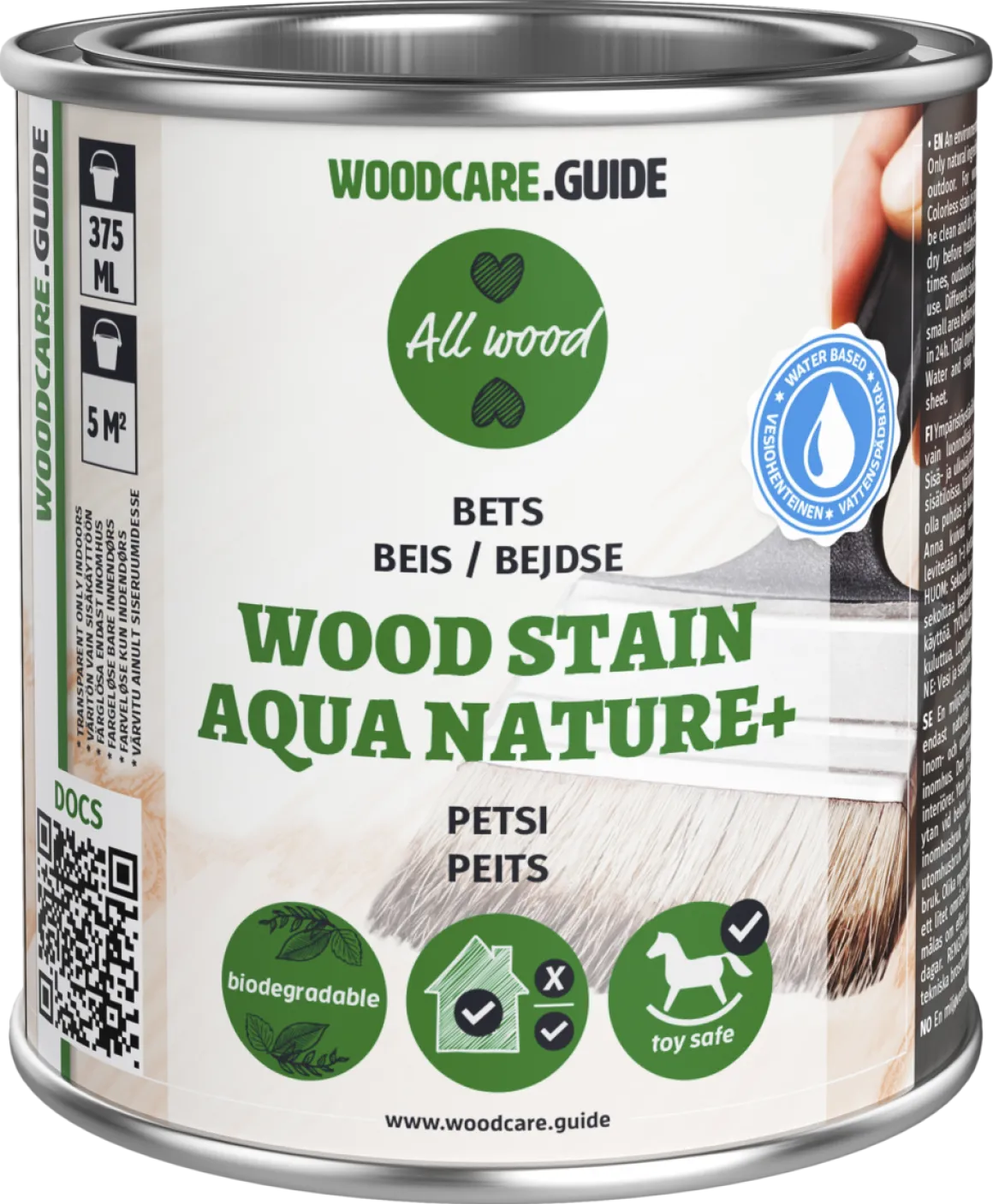 Beis WoodCare.Guide innendørs / utendørs, 375 ml