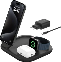 Belkin BoostCharge 3-i-1 ladestasjon, WIZ029vf