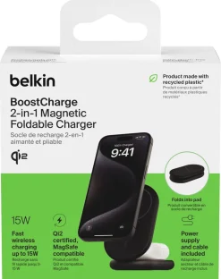 Belkin BoostCharge 2-i-1 ladestasjon, WIZ028vf