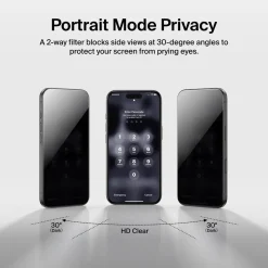 Belkin InvisiGlass Privacy skjermbeskytter for iPhone 17 Pro
