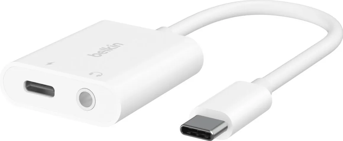 Belkin RockStar USB-C til 3,5 mm og USB-C adapter